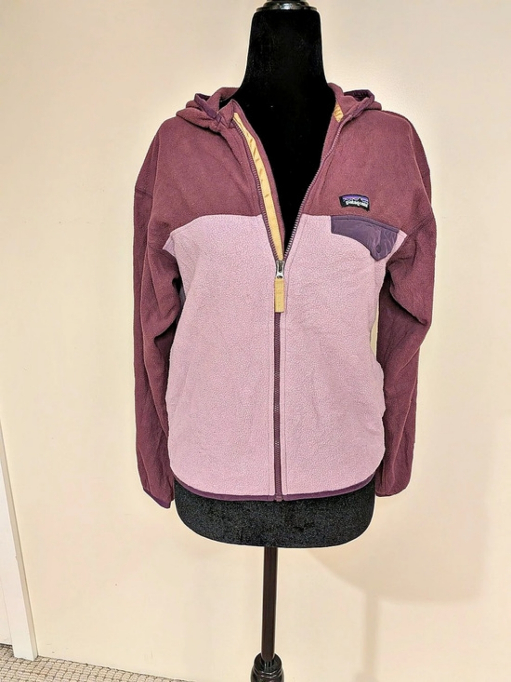 Patagonia Kids' Micro D Snap-T Fleece Jacket Purple & Pink XL